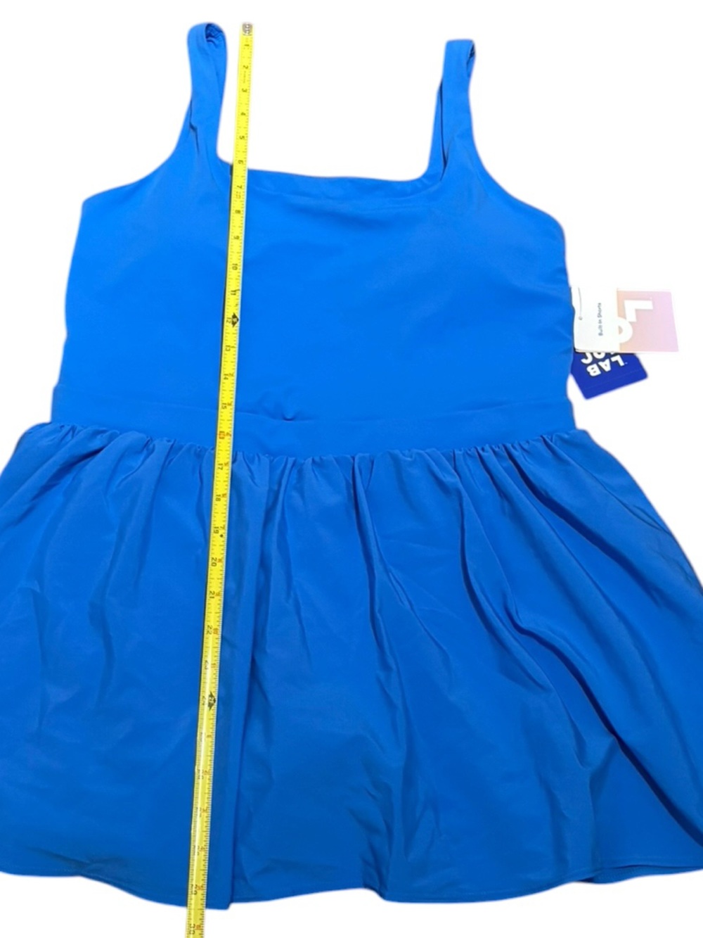 JoyLab Bright Blue Active Dress With Built In‎ Pocketed Shorts, Size L, NWT - Picture 8 of 11
